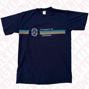 Vintage University of Tennessee Memphis Health Sciences T-Shirt 70s-80s Rainbow